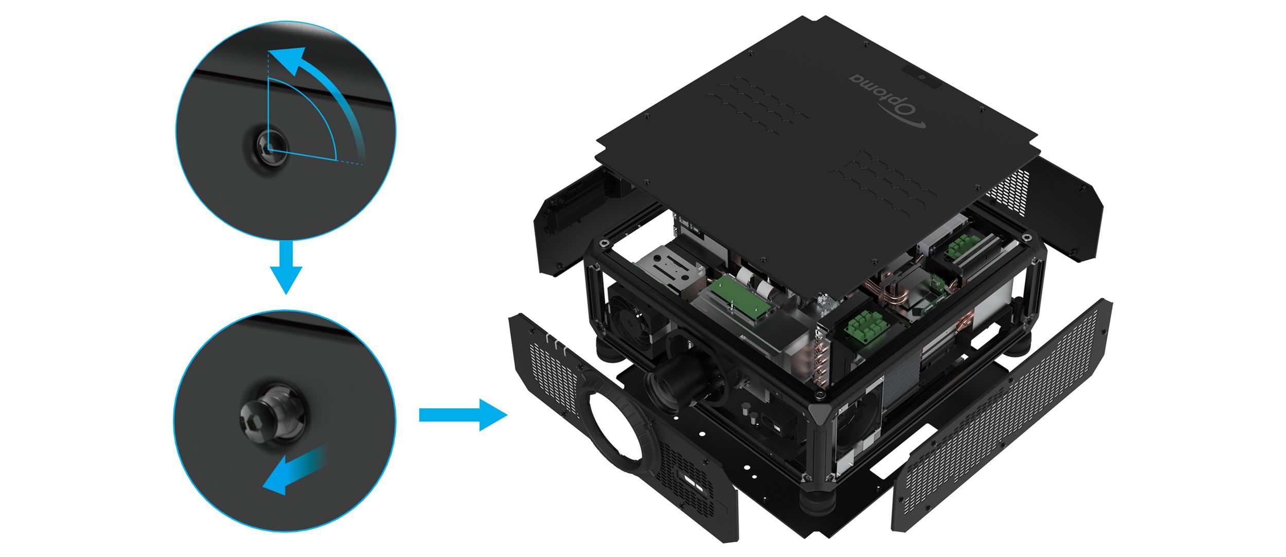 Metal chassis with modular design