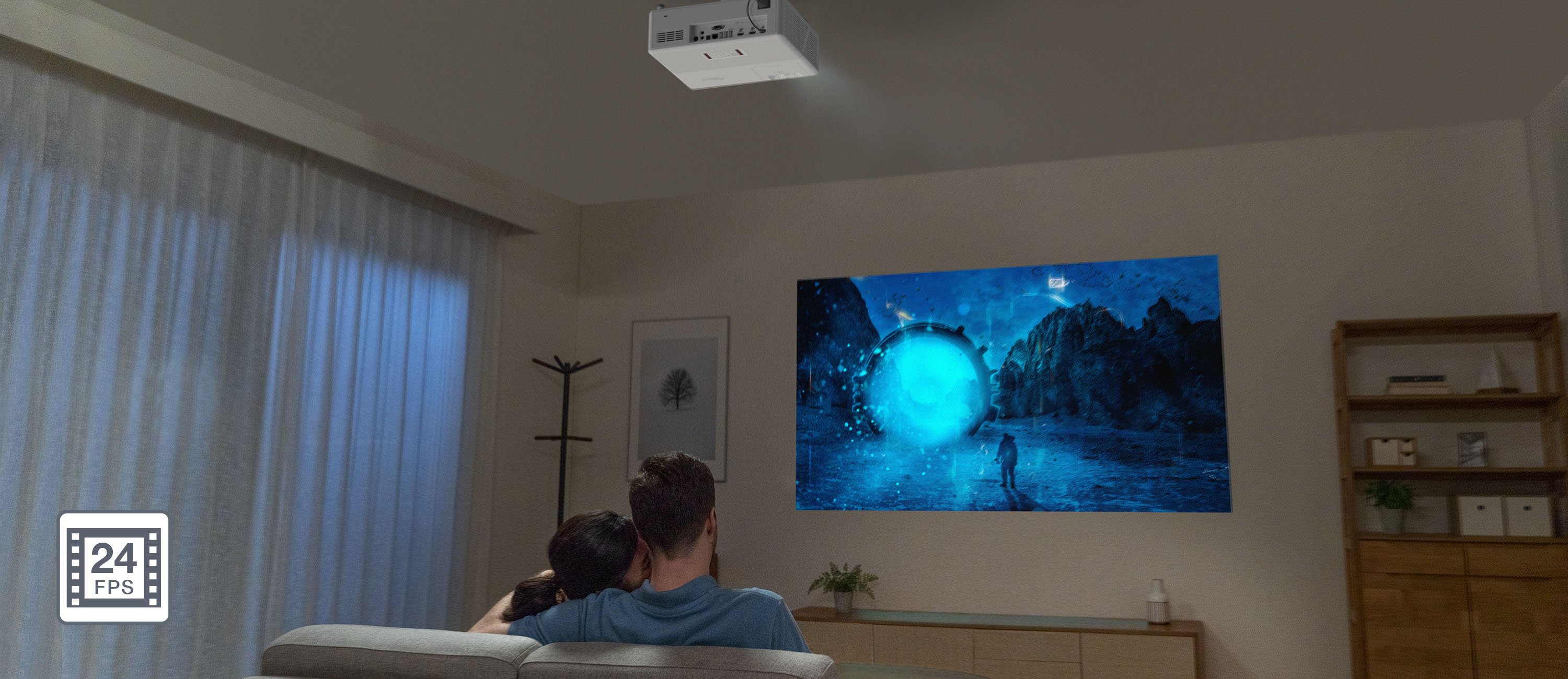 UHZ45 - Brillante proyector láser 4K UHD para Home Entertaiment